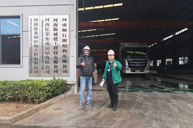 法国客户考察沧龙工厂