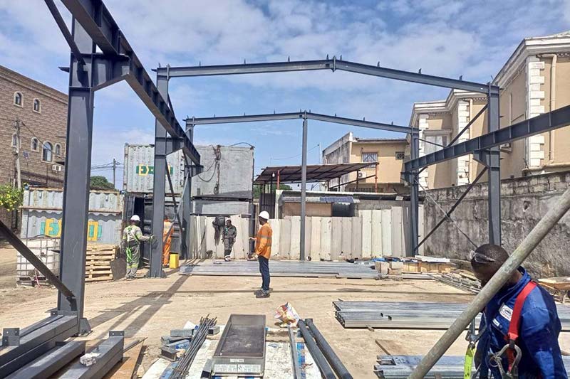 刚果布180㎡焊接车间安装