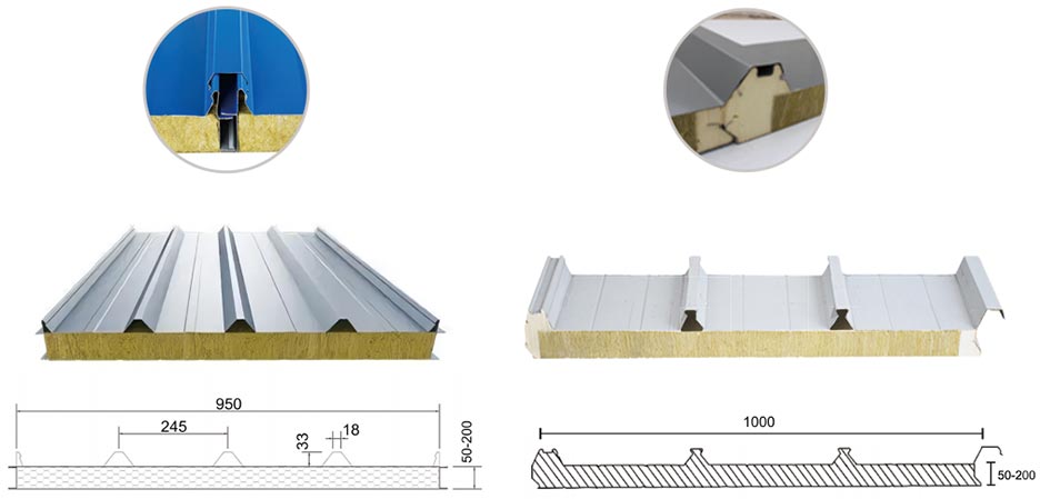 岩棉夹芯屋顶板