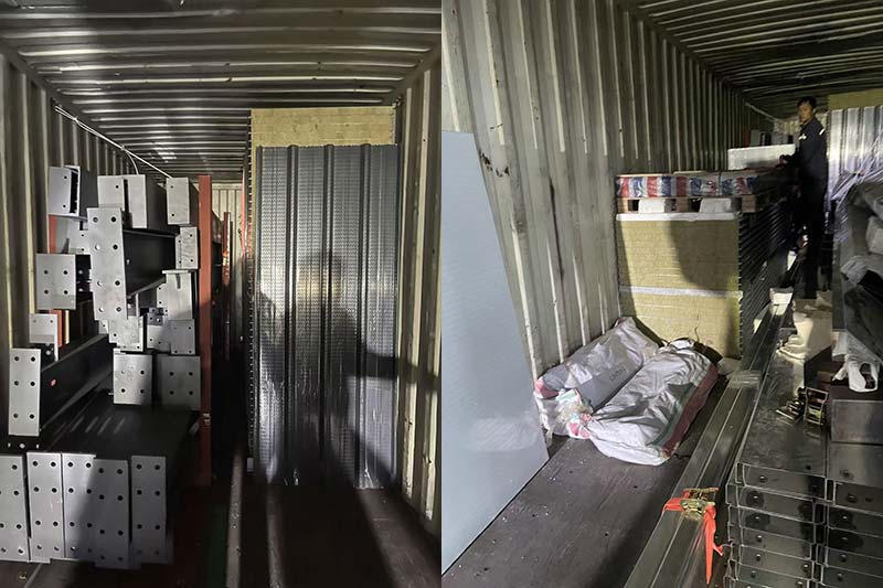 沧龙为开曼群岛客户的钢结构建筑项目安排发货