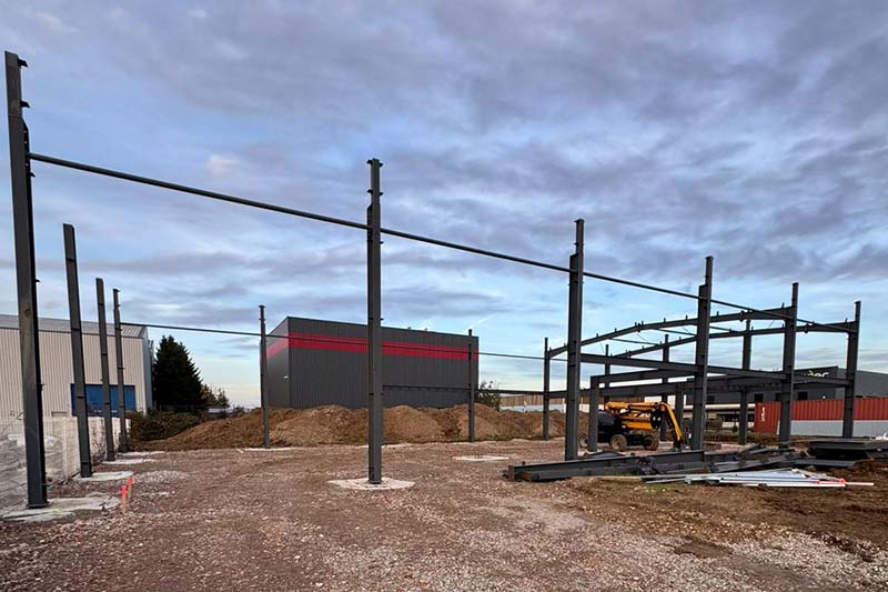 沧龙集团助力法国钢结构建筑项目