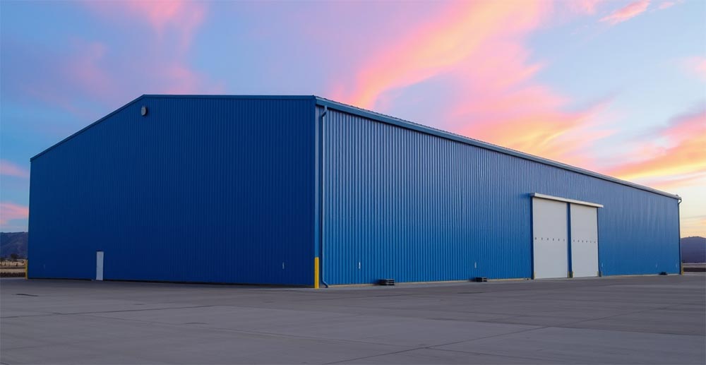 双坡钢结构仓库